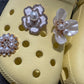 large size flowers Pearl GEM Flower Bling Fancy Metal Diamond Flower Shoes Charms for DIY Unique Special Shoes