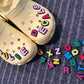 Colorful Design Kids Alphabet Letter Shoe Charms Best Quality JuliesDecalDesign