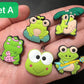 Green Frog Design Theme Shoe Charms Best Quality JuliesDecalDesign