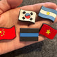 Country Flag USA Canada Brazil South Korea China and more Design Shoe Charms' Best Quality
