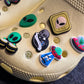 Cute Alien Space Astronaut Rocket Ship Globe Design Theme and more shoe charms