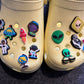 Cute Alien Space Astronaut Rocket Ship Globe Design Theme and more shoe charms