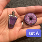 Purple and pink Theme Fancy shoe charms good vibes and more