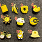 Brighten yellow Theme Fancy shoe charms sunshine smiling face and more