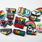 LGBTIQA+ Theme Love is love Shoe Charms