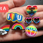 LGBTIQA+ Theme Love is love Shoe Charms