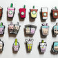 Bubble tea Boba tea Coffee and more drinks shoe charms