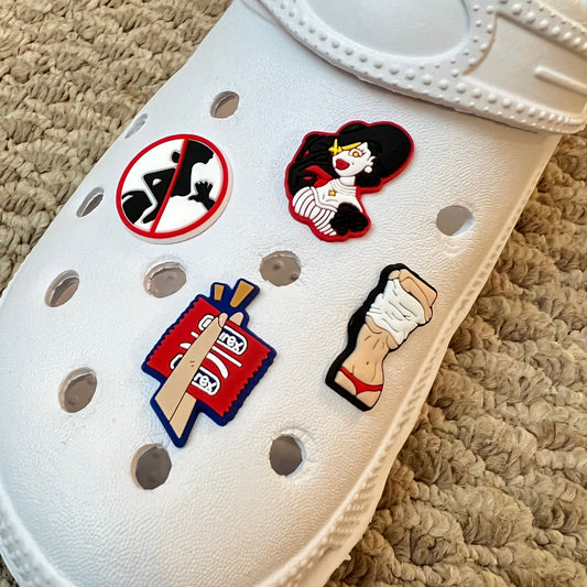 Sexy lady love yourself Theme Shoe Charms Best Quality JuliesDecalDesign
