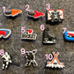 Hockey theme I love Hockey ice skating shoe charms