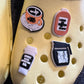 Coffee and Friends Theme Shoe Charms