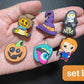 Horror Skeleton Ghost Horror Movie Pumpkin Scary Eyeball Theme Design Shoe Charms