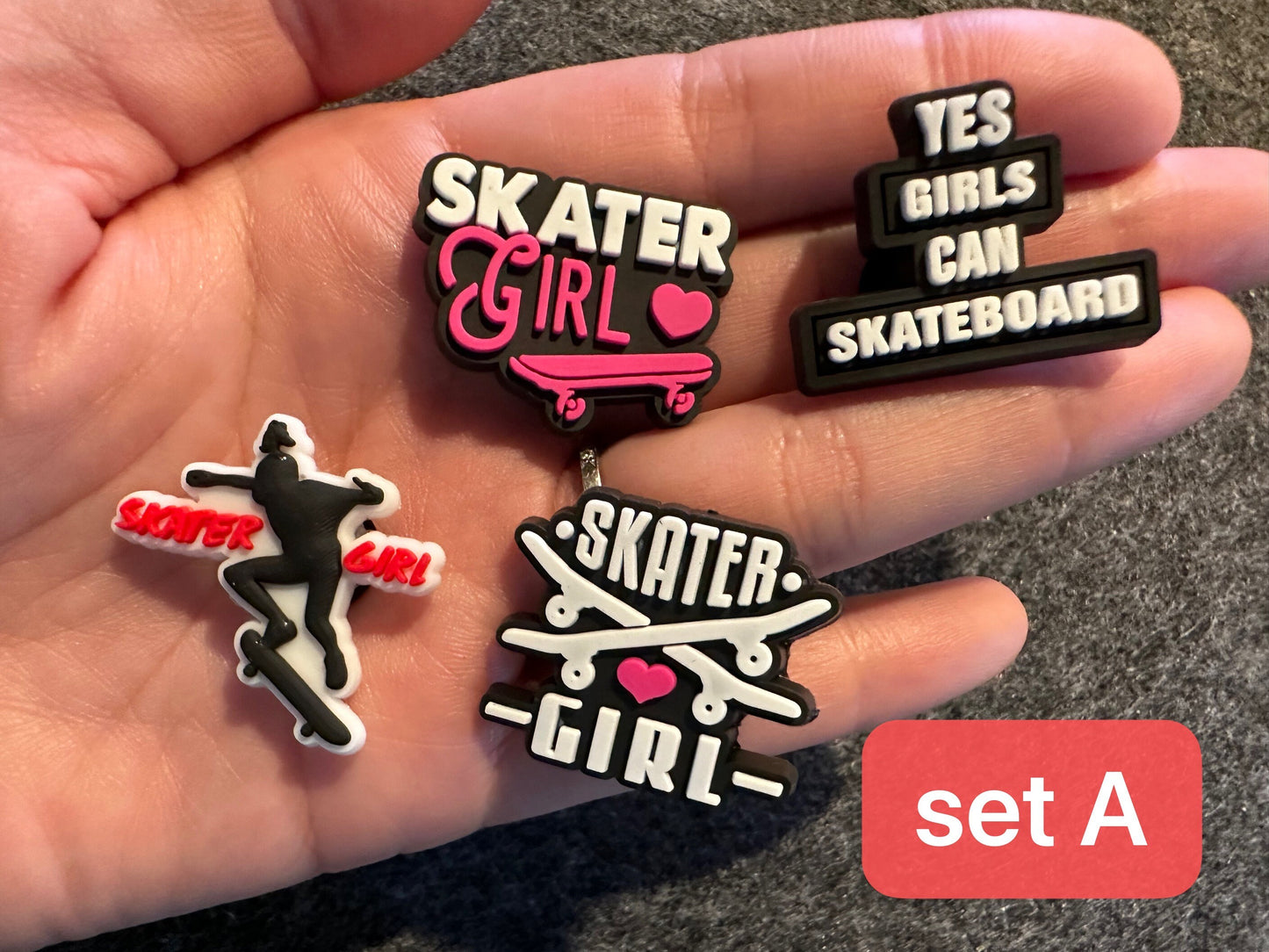 Skate Skateboard Skater shoe charms