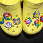 Colorful Rainbow flowers Theme Fancy shoe charms and more