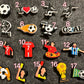 Soccer theme shoe charms