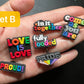 LGBTIQA+ Theme Love is love Shoe Charms