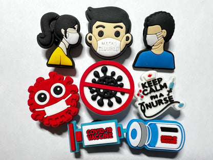 Germs/pandemic/virus theme shoe charms
