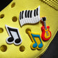 Piano keyboard guitar music Note Shoe Charms Best Quality JuliesDecalDesign