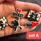Hockey theme I love Hockey ice skating shoe charms