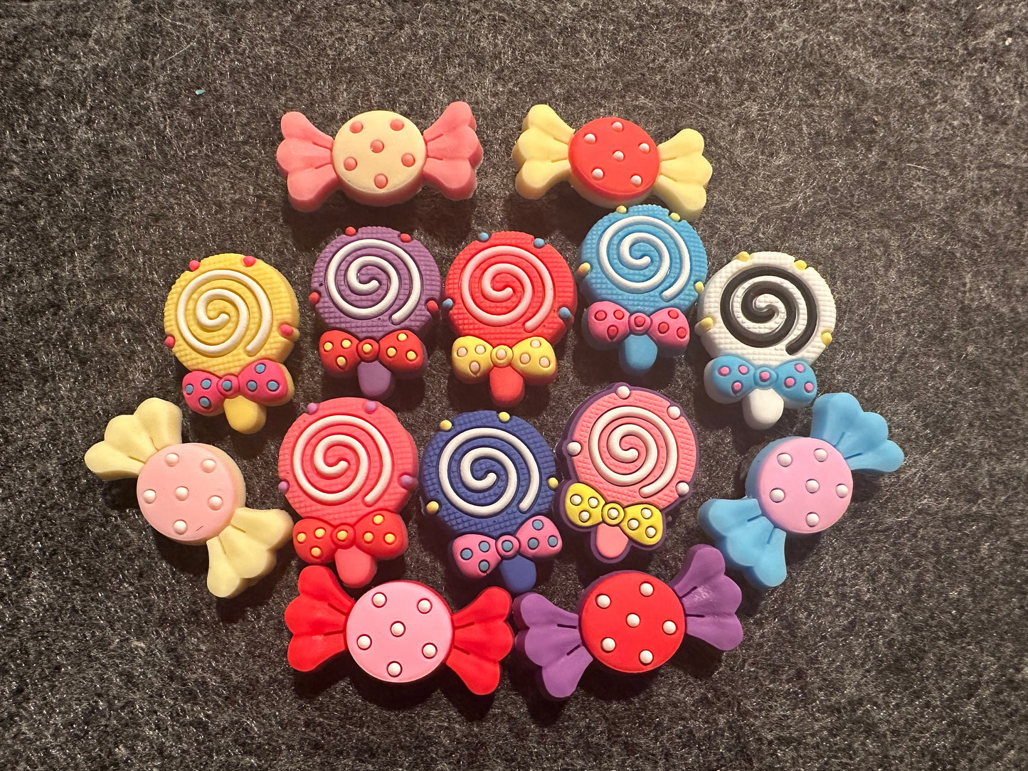 Candy Lollipops Azúcar y más adornos para zapatos