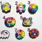 Colorful Rainbow flowers Theme Fancy shoe charms and more