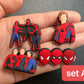 Spider Design Shoe Charms Red and Black