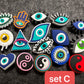 Evil Eye Tai Chi Yingyang Theme Shoe Charms