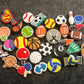 Sports Exercises Balls theme plain exercise athletic Work out shoe charms