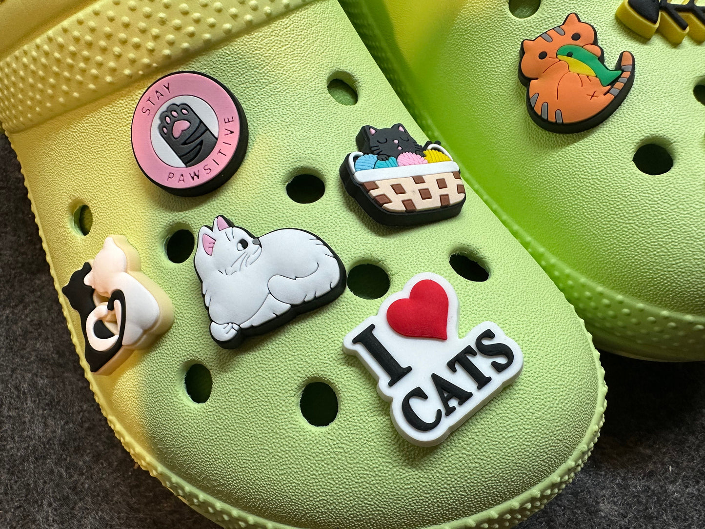 CAT KITTEN Theme Shoe Charms cat mom cat person pawsitive and more