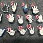 Hand Sign Finger sign Design Shoe Charms Best Quality JuliesDecalDesign
