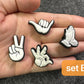 Hand Sign Finger sign Design Shoe Charms Best Quality JuliesDecalDesign