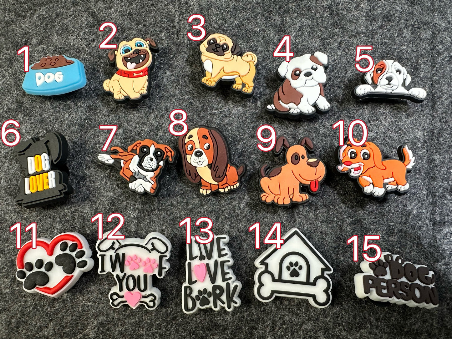 DOG and CAT Theme Shoe Charms Best Quality JuliesDecalDesign
