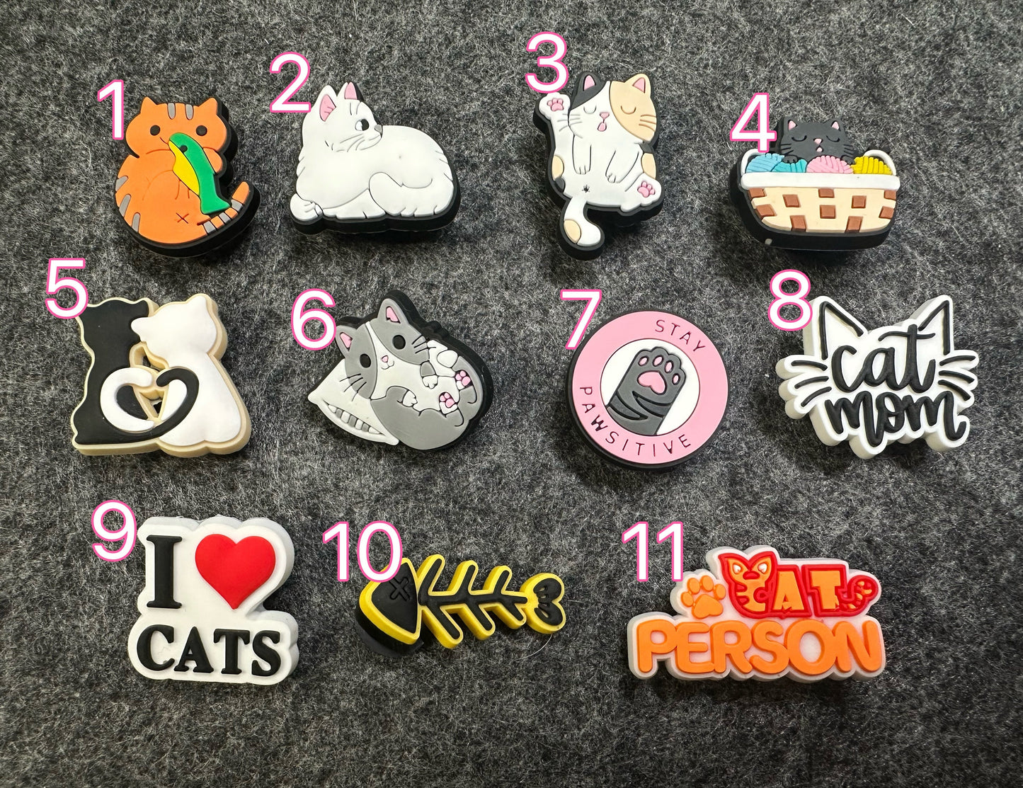 DOG and CAT Theme Shoe Charms Best Quality JuliesDecalDesign