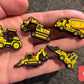 Excavator concrete machine Construction crane Boring Machine Vehicle Road Pile Driver Design shoe charms